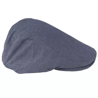 Kaszkiet Męski Błękitny Lniany Flat Cap Letni Lekki Przewiewny Czapka K309E - 4