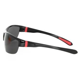 Polar Fashion P8066C4 Męskie Czarne Błyszczące Polaryzacyjne Okulary Przeciwsłoneczne - 4