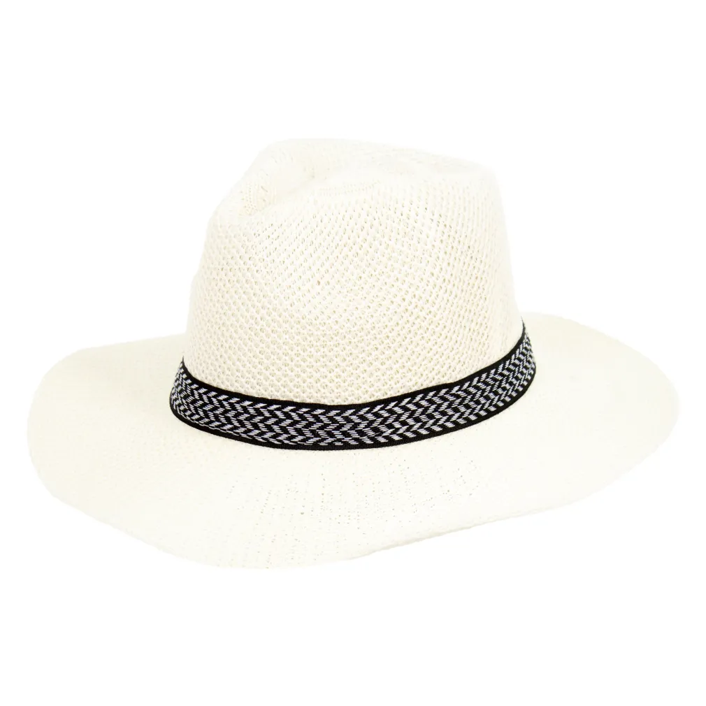 Kremowy Stylowy Letni Kapelusz Panama – Polar Fashion R231A