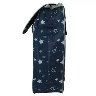 Wymienna Torba do Wózka Zakupowego 35L Codura Granatowa Gwiazdki WZ10FT - 3
