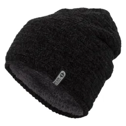 W388C Czarna Beanie damska zimowa czapka z polarem Polar Fashion®