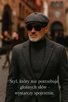 Ciepły Kaszkiet Peaky Blinders Ciemnoszary K288 Styl i Komfort Polar Fashion - 7
