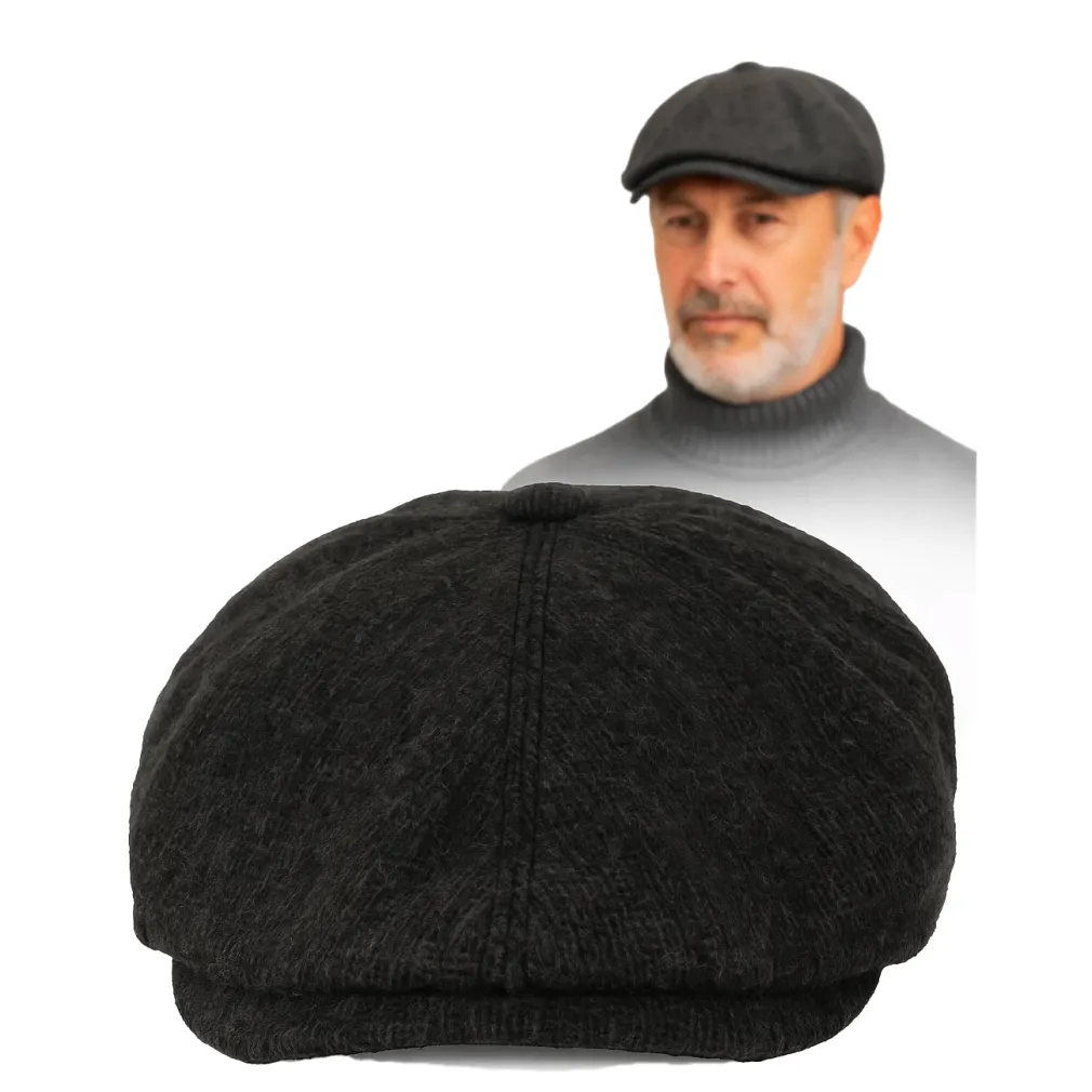 Ciepły Kaszkiet Peaky Blinders Ciemnoszary K288 Styl i Komfort Polar Fashion