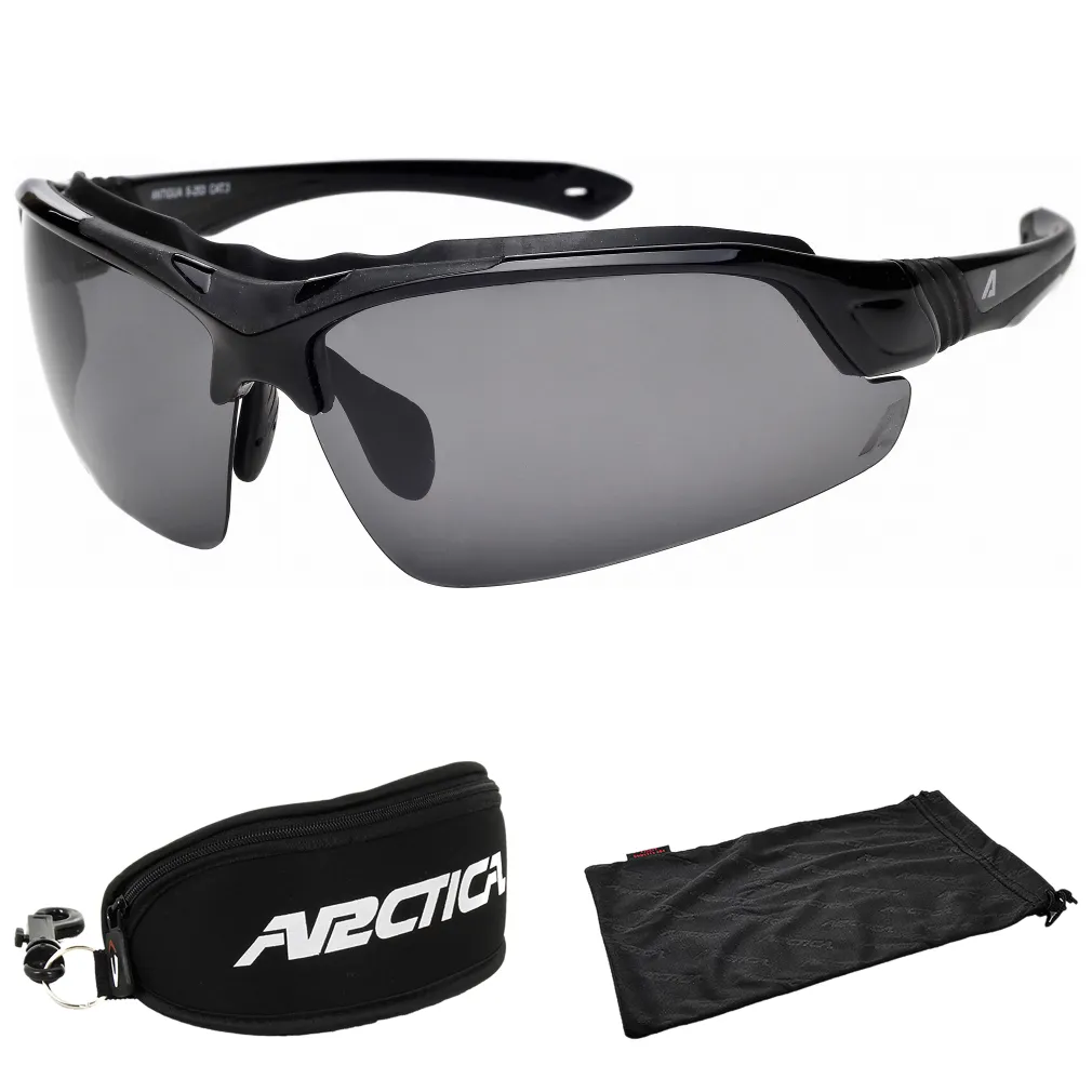 Arctica S253 Czarne ANTIGUA Okulary Przeciwsłoneczne Gratisy