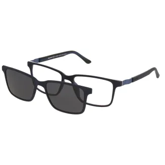 Solano CL90264E – Granatowe Oprawki Korekcyjne z Nakładką Clip-On - 2