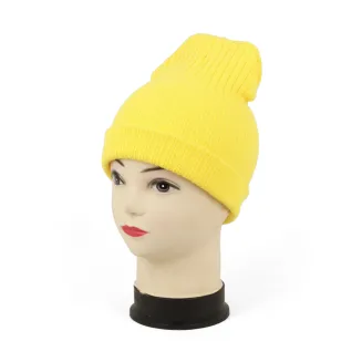 W243B Yellow Winter Hat Dwarf Smurf Striped Colorful - 5