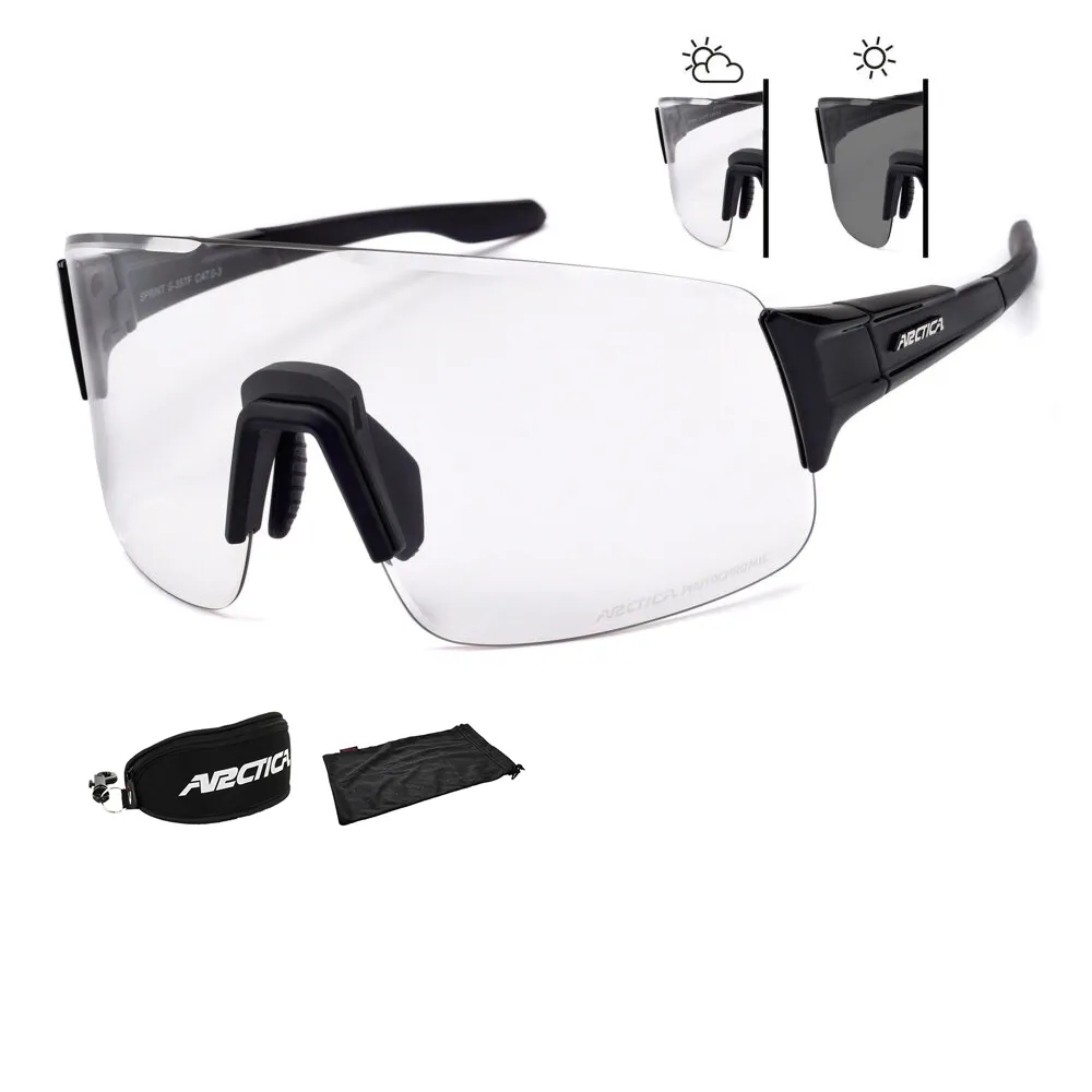 Arctica S357F Okulary Przeciwsłoneczne Fotochromy  duże POLE WIDZENIA