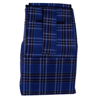 Torba Zakupowa T3B do Wózka 40L Krata Niebiesko-Czarna Polar Fashion - 2