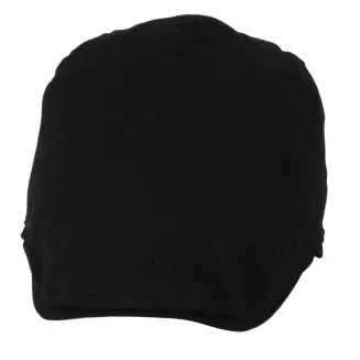 Kaszkiet Męski Czarny Lniany Flat Cap Letni Lekki Przewiewny 57-60 cm K309K - 2
