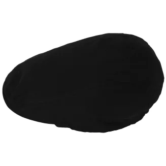 Kaszkiet Męski Czarny Lniany Flat Cap Letni Lekki Przewiewny 57-60 cm K309K - 3