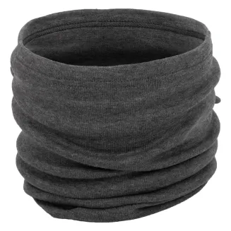 Komin dresowy grafitowy W397B, unisex, bawełna i poliester, dwuwarstwowy, przejściowy na jesień, zimę i wiosnę, praktyczny i lekki dodatek do codziennych stylizacji i sportu.