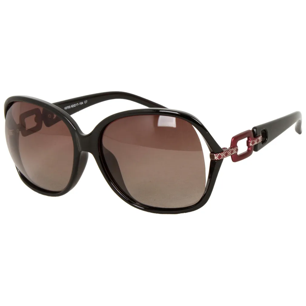 Polar Fashion 10755 C7 Brązowe Okulary przeciwsłoneczne z polaryzacją