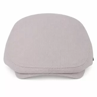 Kaszkiet Męski Bawełniany Szaro Beżowy Czapka Letnia Flat Cap Greige K312B - 5