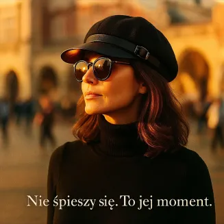 Stylowy Kaszkiet Damski Newsboy Czarny K290B Polar Fashion Klasa i Charakter - 7