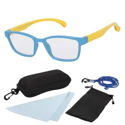 S8150 C5 Niebiesko Żółte Elastyczne okulary dziecięce korekcyjne zerówki