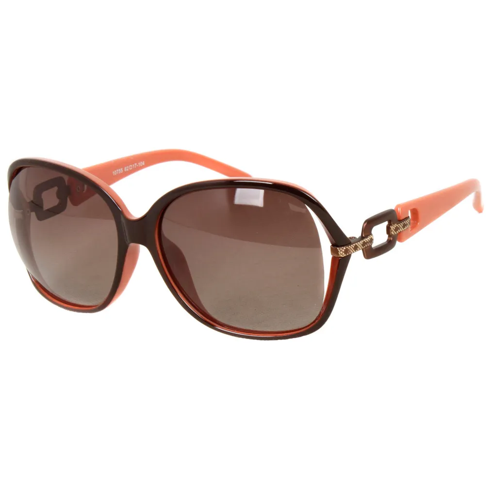 Polar Fashion 10755 C48 Pomarańczowe Okulary przeciwsłoneczne z polaryzacją