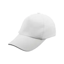 K183A White Cotton Baseball Cap