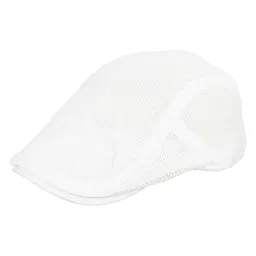 K217A Biały Kaszkiet męski bawełniana czapka polar fashion