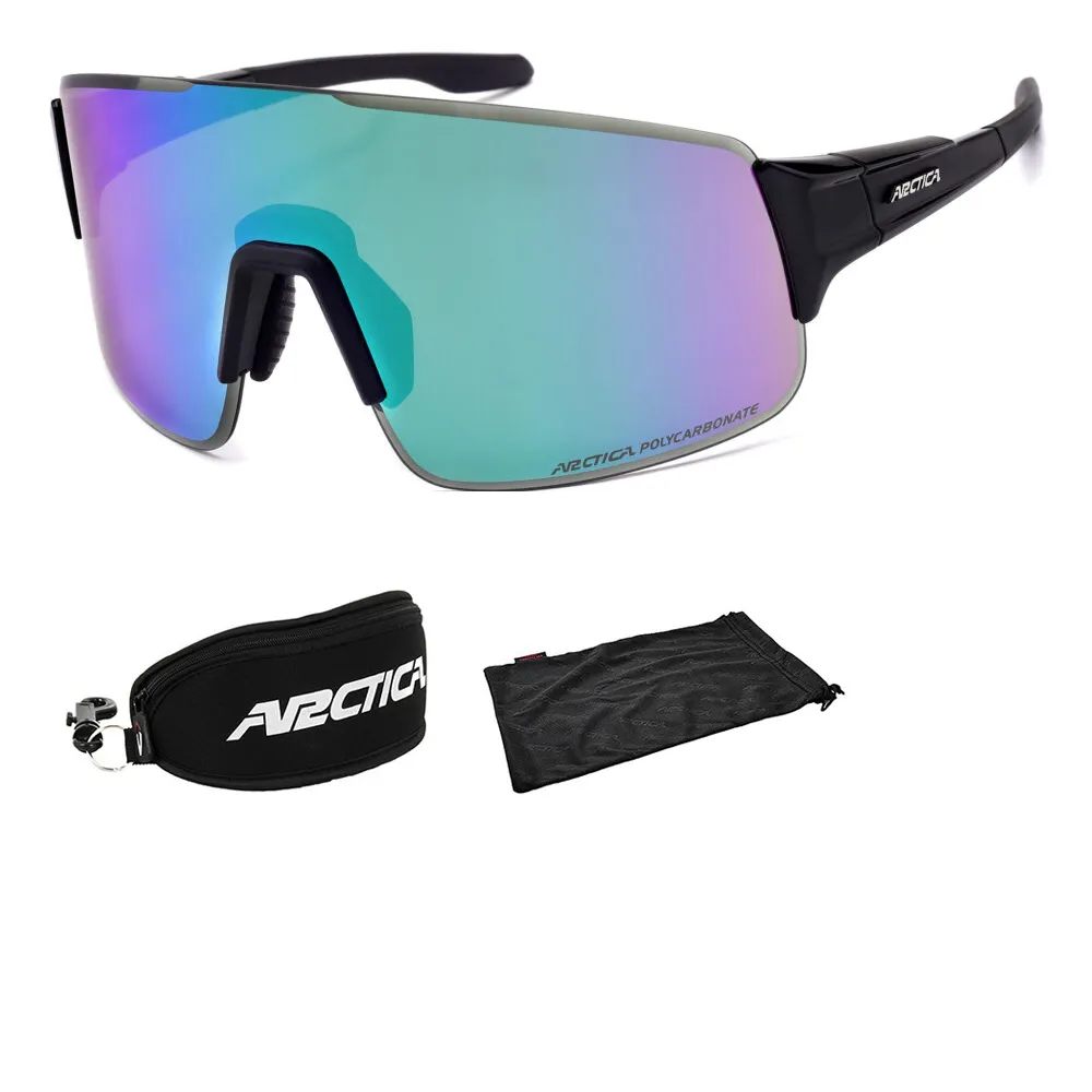 Arctica S357A Okulary Przeciwsłoneczne lustrzane duże POLE WIDZENIA