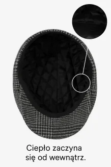 Kaszkiet Męski Peaky Blinders K277A Pepitka Ocieplany 57–59 cm PolarFashion - 6