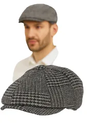 Kaszkiet Męski Peaky Blinders K277A Pepitka Ocieplany 57–59 cm PolarFashion