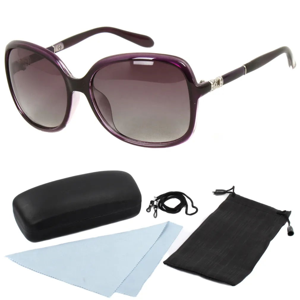 Polar Fashion 10870 C4 Fioletowe Polaryzacyjne Okulary Przeciwsłoneczne 