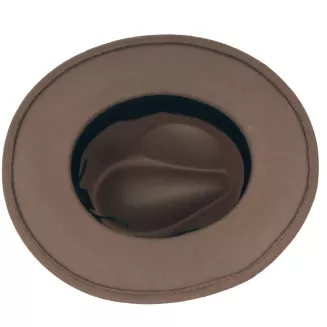 Kapelusz damski Panama Fedora brązowy R239A Polar Fashion – elegancki 57cm - 4