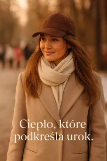 Czapka Brązowa K205P Ocieplana Bejsbolówka Dla Niej i Dla Niego Polar Fashion - 10