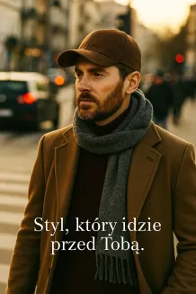 Czapka Brązowa K205P Ocieplana Bejsbolówka Dla Niej i Dla Niego Polar Fashion - 9