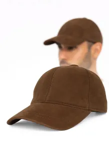 Czapka Brązowa K205P Ocieplana Bejsbolówka Dla Niej i Dla Niego Polar Fashion - 8