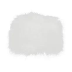 W121G White Warm Winter Hat Faux Fur With Fleece