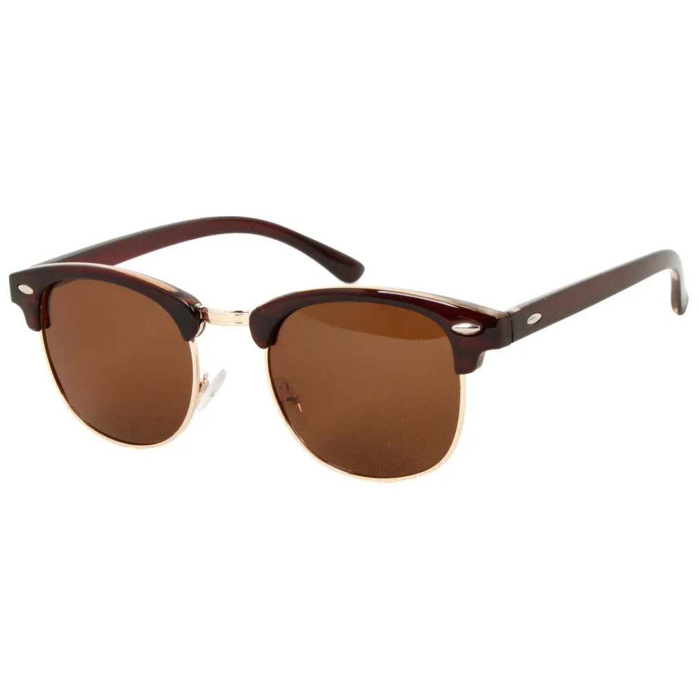 Polar Fashion 5161 Brązowe Okulary przeciwsłoneczne z polaryzacją