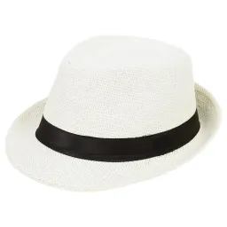 R150 Classic Hat Trilby Eco Beige With Black Band