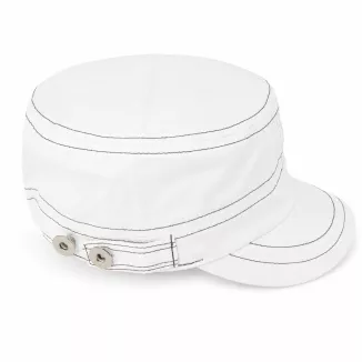 K41A White Patrol Cap Cotton - 6