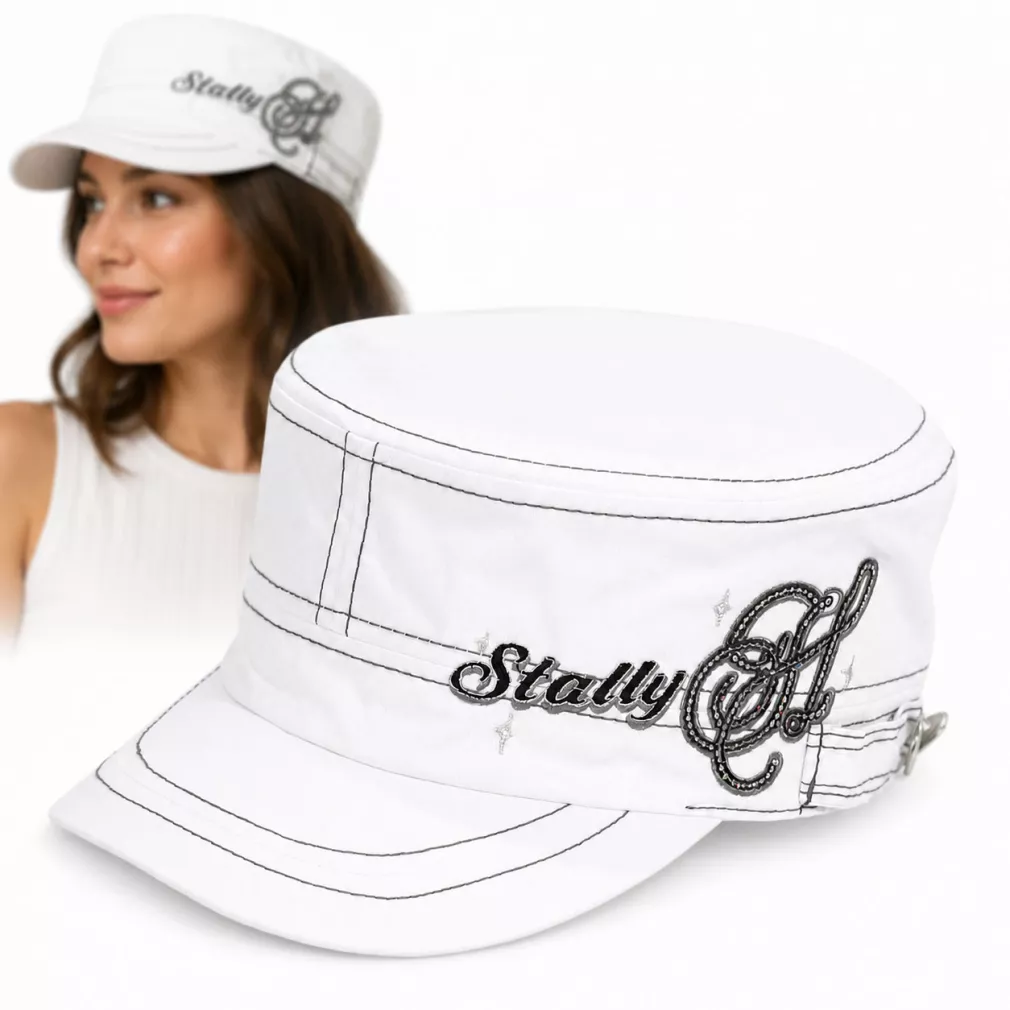 K41A White Patrol Cap Cotton