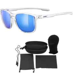 Transparentne Sportowe Okulary Lustrzana Soczewka Anty Fog UVEX LGL 52