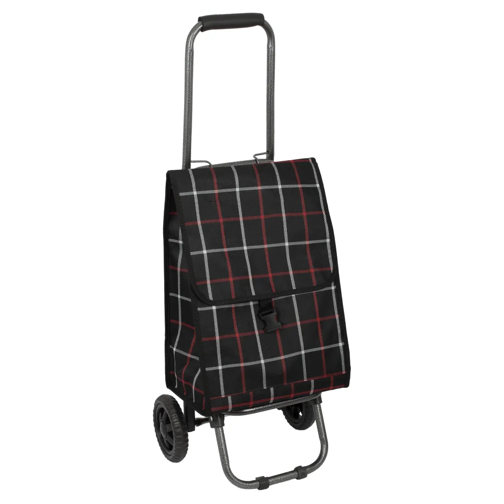 Shopping Bag On Wheels WZ234AC Two-Wheeled Trolley With A Folding Handle