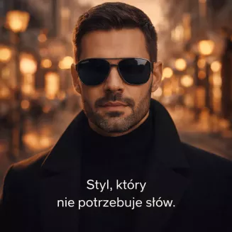 Przeciwsłoneczne okulary polaryzacyjne męskie Solano SS 10543B grafitowe klasyczne - 6