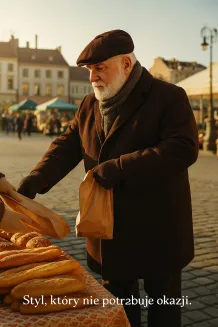 Kaszkiet Męski Brązowy Polar Fashion K272F Styl Peaky Blinders Shelby - 7