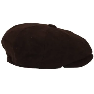 Kaszkiet Męski Brązowy Polar Fashion K272F Styl Peaky Blinders Shelby - 6