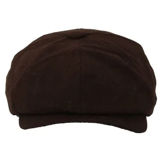 Kaszkiet Męski Brązowy Polar Fashion K272F Styl Peaky Blinders Shelby - 3