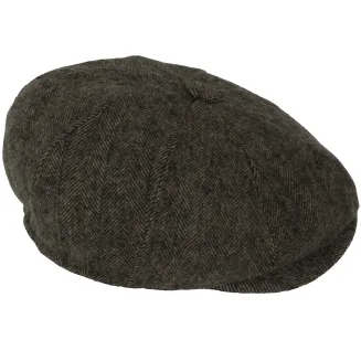 Zimowy-Stylowy Kaszkiet Peaky Blinders Brązowy K282A – Ocieplany i Wygodny - 2