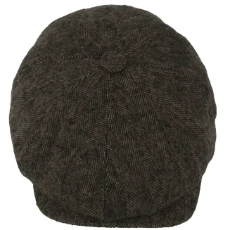 Zimowy-Stylowy Kaszkiet Peaky Blinders Brązowy K282A – Ocieplany i Wygodny - 3