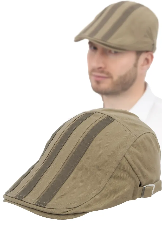 K176A Beige Men'S Cotton Cap Polar Fashion