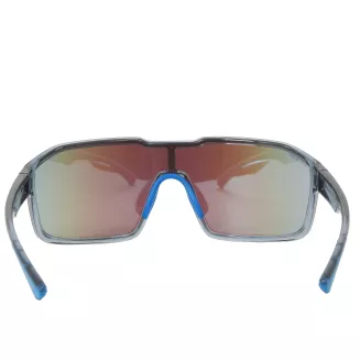 Męskie Okulary Sportowe Dla Biegaczy Niebieskie Transparentne Solano 60025C - 2