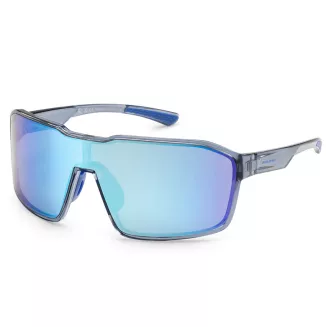 Męskie Okulary Sportowe Dla Biegaczy Niebieskie Transparentne Solano 60025C - 4