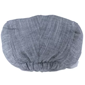Kaszkiet K212E szary lniany flat cap lekki stylowy wygodny lato klasyka - 6
