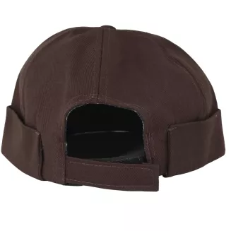 Czapka Bez Daszka Dokerka Leonka Fisherman Bawełniana Brązowa Unisex K263H - 6