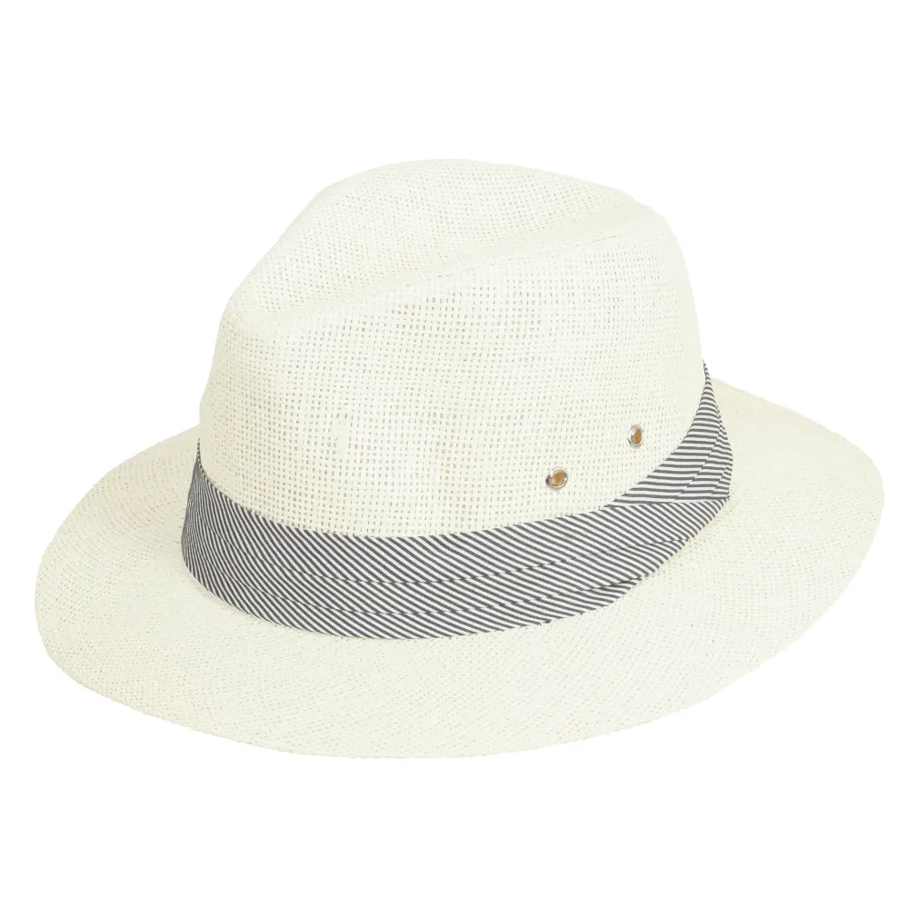 Kremowy Stylowy Letni Kapelusz Panama – Polar Fashion R183A