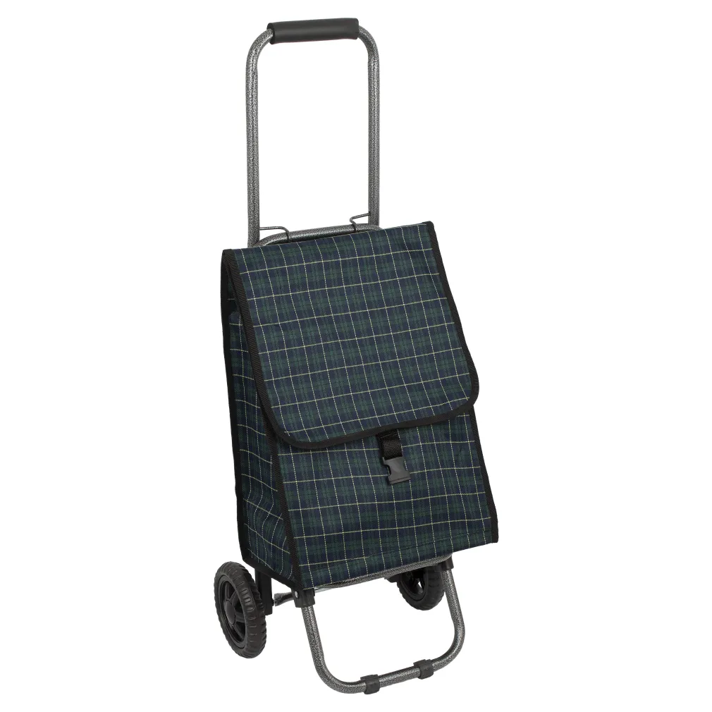 Shopping Bag On Wheels WZ227AC Two-Wheeled Trolley With A Folding Handle